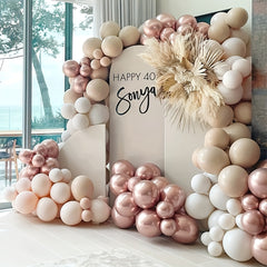 140pcs Nude Blush Balloon Garland Kit for Party Decoration