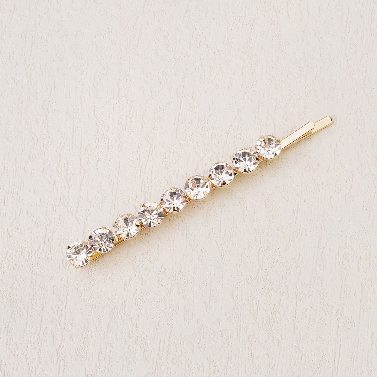 6pcs Rhinestone Hairpin Metal Golden Hair Clip Wedding Birthday Cosplay Costumes