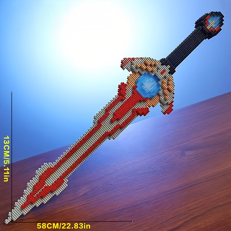 3D Puzzle Sword Building Kit Mixed Colors Educational Party Game