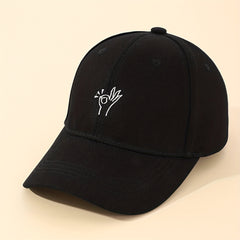 Embroidered OK Gesture Baseball Cap Unisex Adjustable Dad Hat