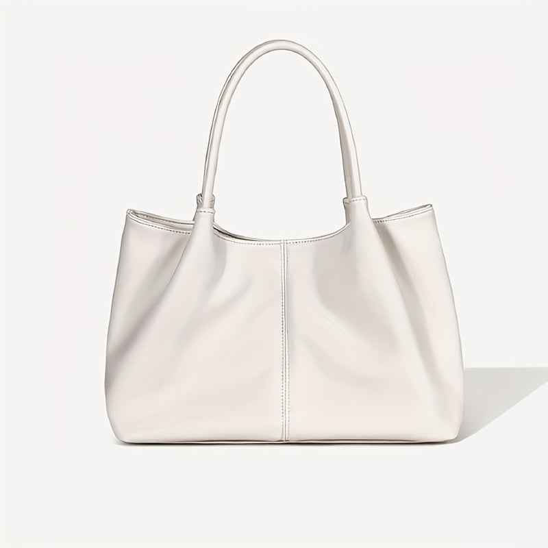 Minimalist Solid Tote Bag All Match Storage Hanmdbag Women's Handbag