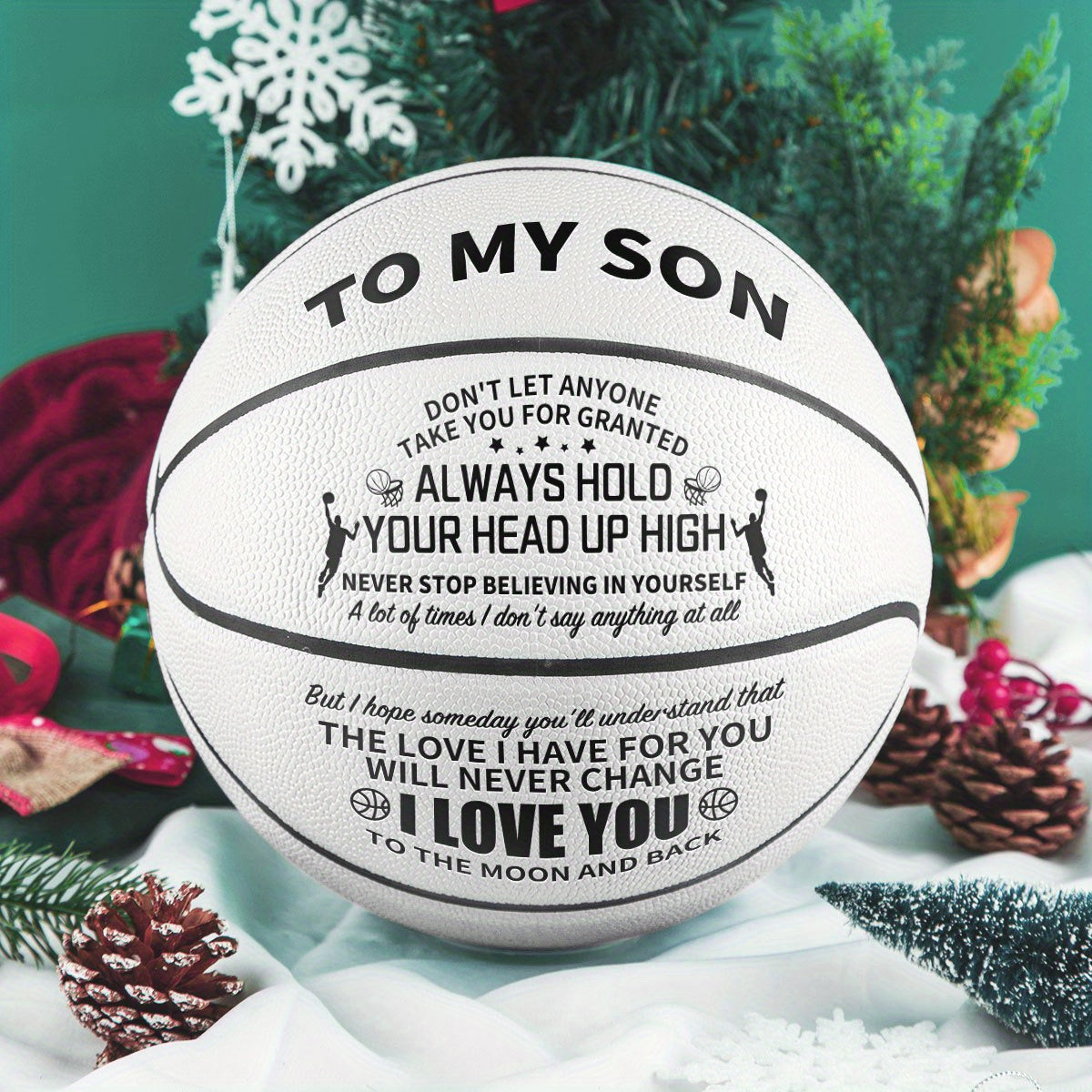 Engraved Training Basketball with Pump