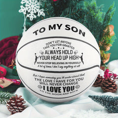 Engraved Training Basketball with Pump