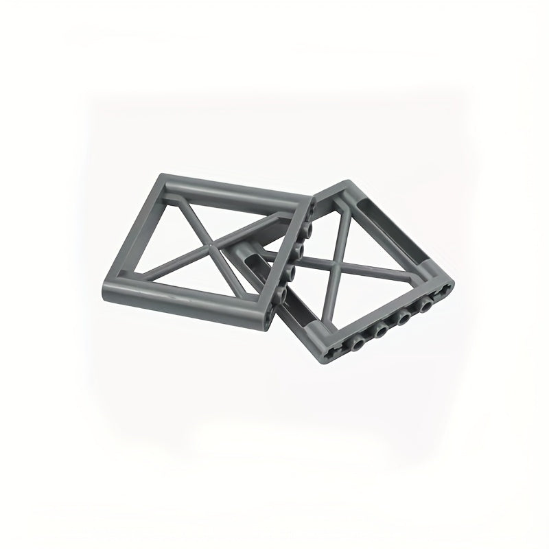 8pcs DIY Small Particle Building Blocks X-Shaped Iron Frame Parts