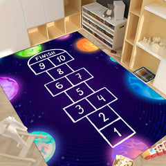 Hop & Count Hopscotch Rugs Soft Carpet Children Floor Game Mat