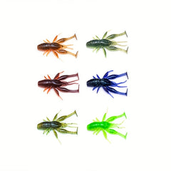 8pcs 2.7g Floating Shrimp Lure Elastic Soft Bait Fishing Accessories
