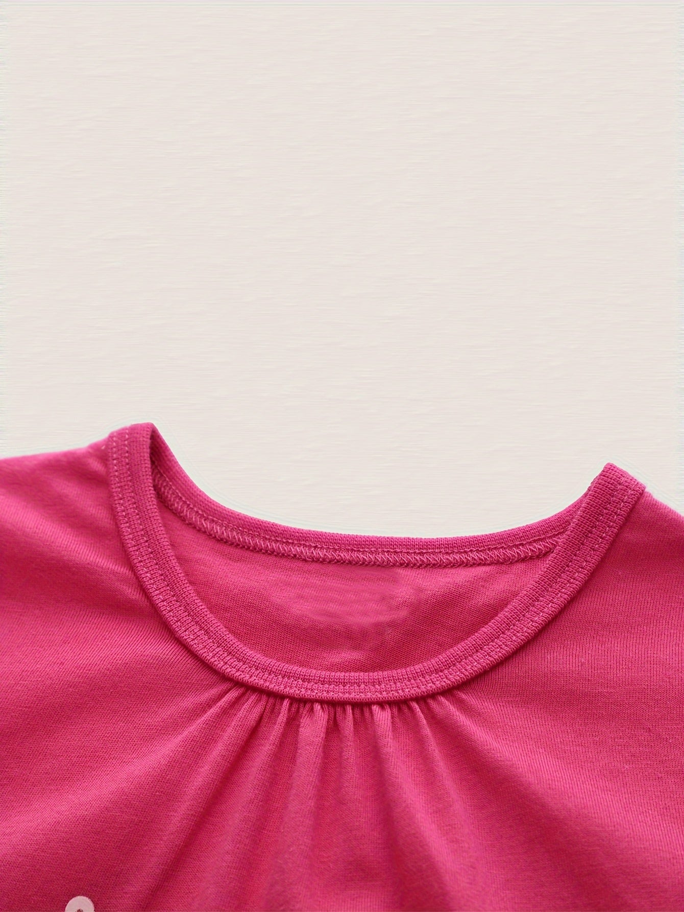 Cartoon Pony Print Girls T Shirt Summer Top for Kids