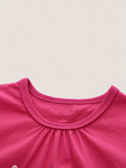 Cartoon Pony Print Girls T Shirt Summer Top for Kids