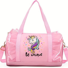 Girls Ballet Dance Duffel Shoes Dancewear Handbag Tote Bag