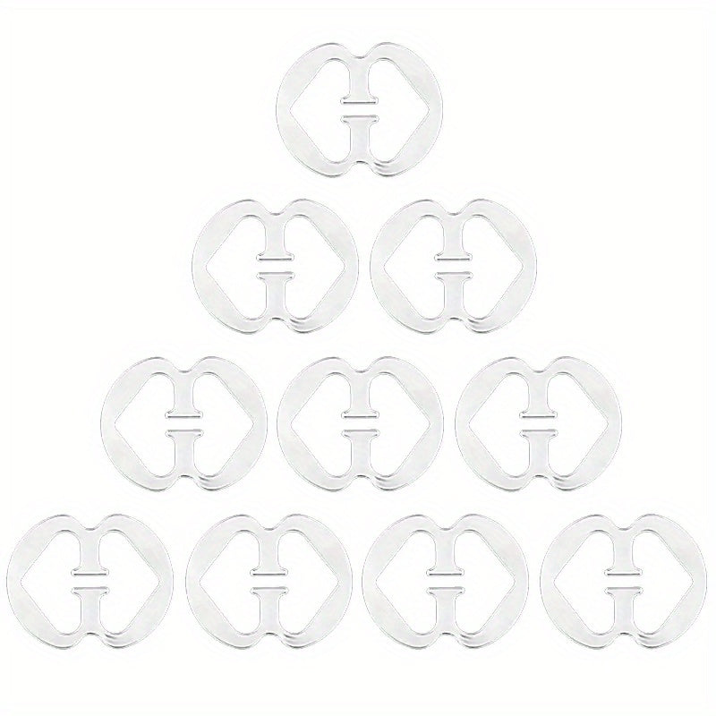 10 Pcs Invisible Bra Strap Clips Non-slip Buckles Conceal Straps