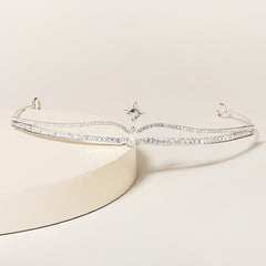 Rhinestone Thin Crown Hairband Wedding Birthday Cosplay Hair Accessories