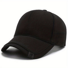 Men's Outdoor Solid Baseball Cap Casual Sunscreen Peaked Hat