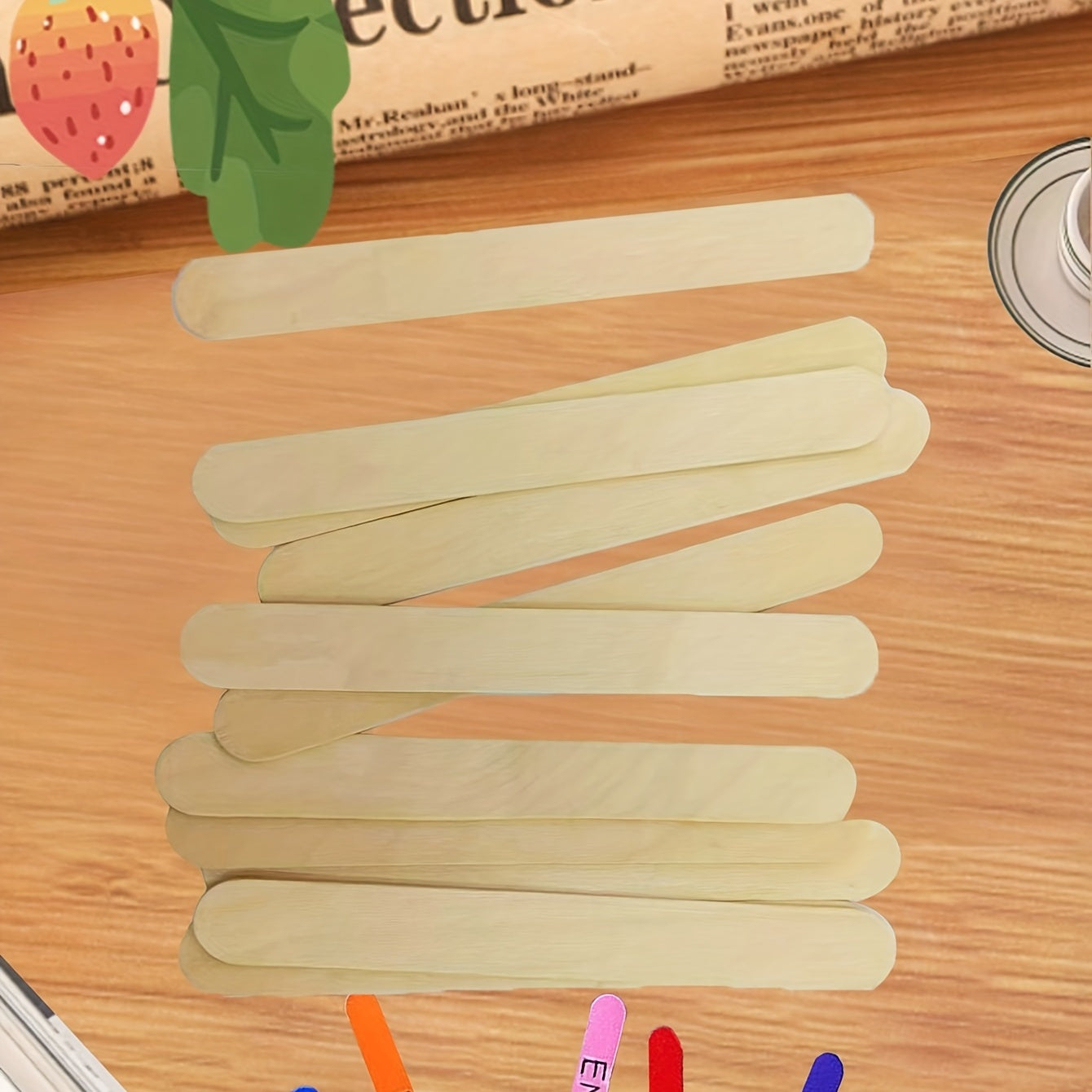 50 Large Popsicle Sticks for DIY Crafts