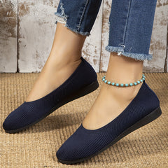Women's Breathable Flat Slip-On Walking Shoes Lightweight Low Top Shoes