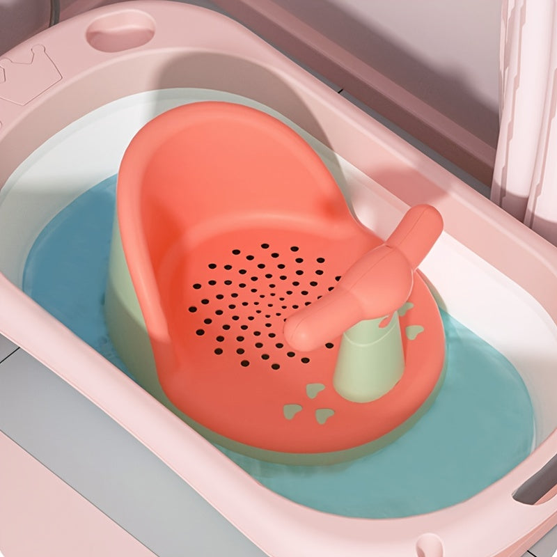 Newborn Baby Bath Chair Non Slip Tub Stool for Sitting & Lying