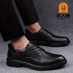 Men's Derby Shoes Lace up Front Dress Shoes For Men Business Formal Wedding