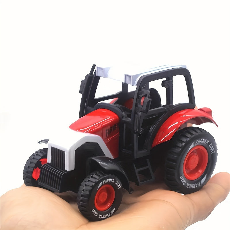 1pc 1:55 Alloy Farmer Car Model Tractor Decoration Toy