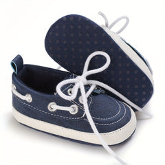 Baby Boys Lace Up Sneakers Lightweight Non Slip Shoes