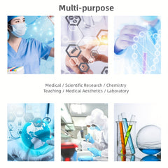 50pcs Transparent Plastic Centrifuge Test Tube 10ml with Lid