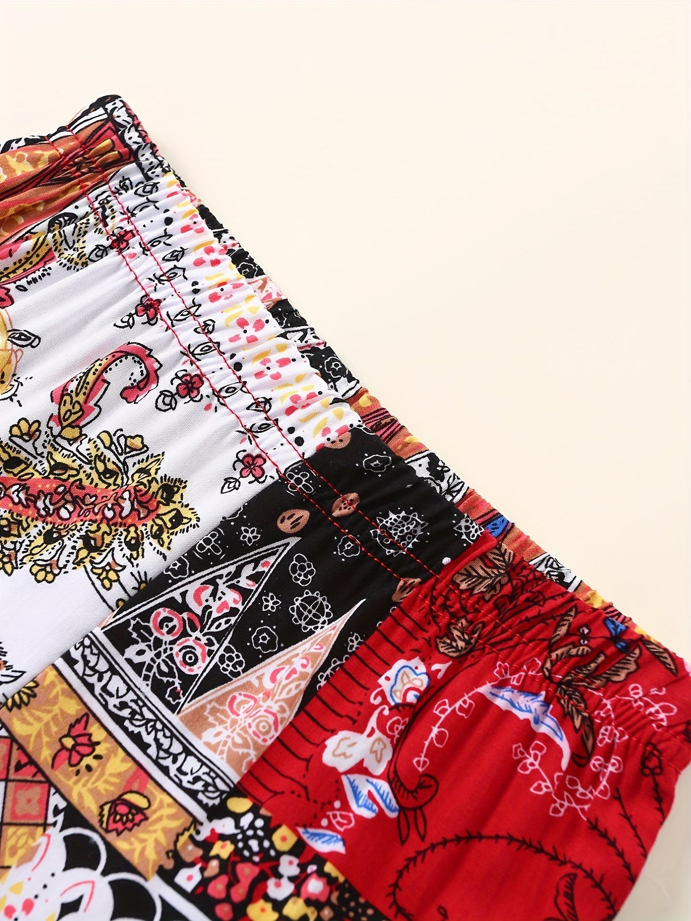 Girls Ethnic Style Summer Rayon Casual Ankle Pants
