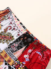 Girls Ethnic Style Summer Rayon Casual Ankle Pants