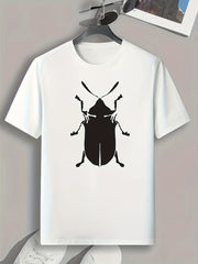 Insect Pattern Print Men's Sports T-shirt for Fitness Activities