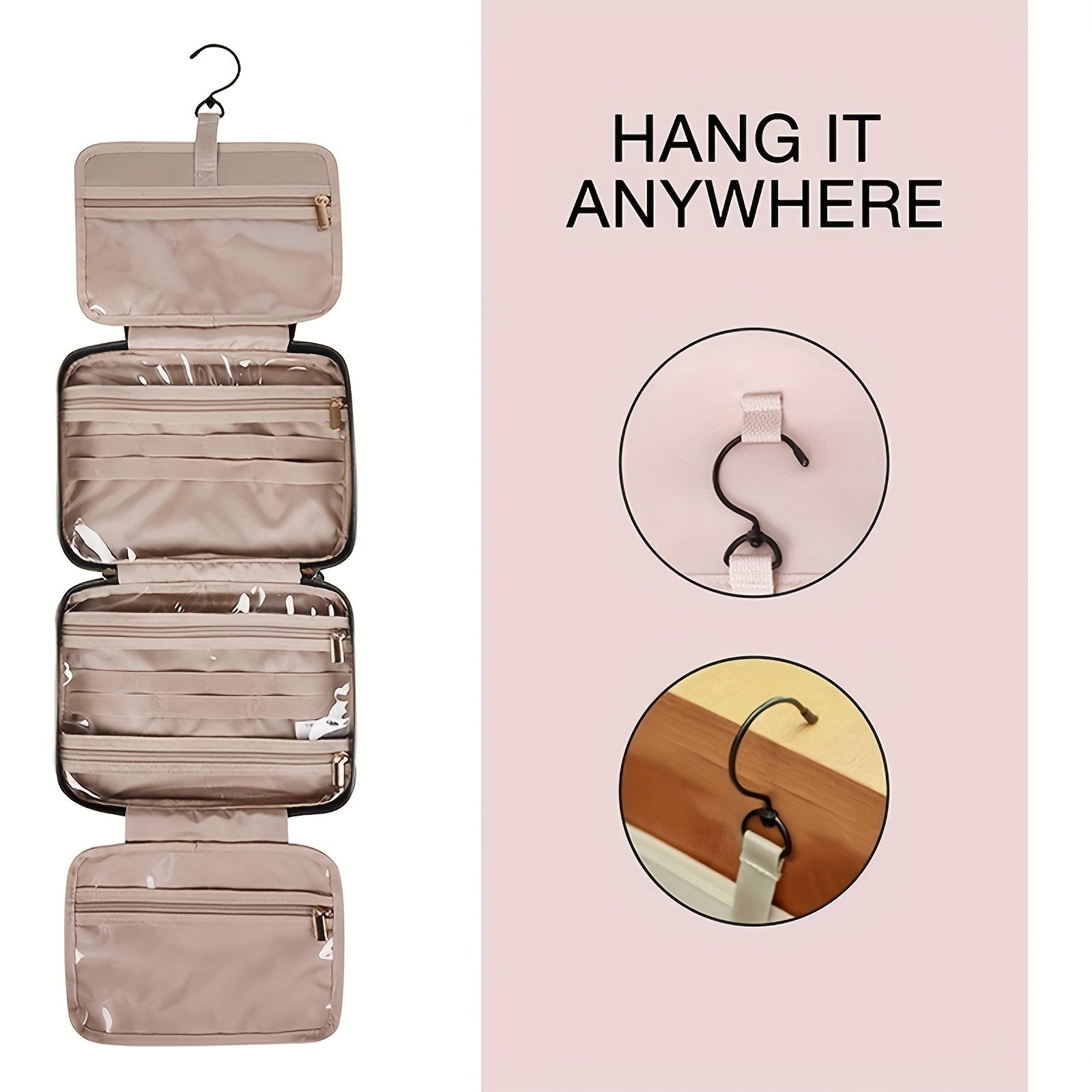 Waterproof Foldable Dry/Wet Separation Wash Bag Cosmetic Storage Bag