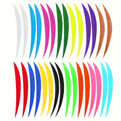 50pcs 12.7cm DIY Turkey Archery Fletches Shield Shape Vanes