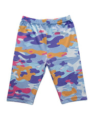 Girls' Camo Shorts Leggings for Dance Bike Outwear