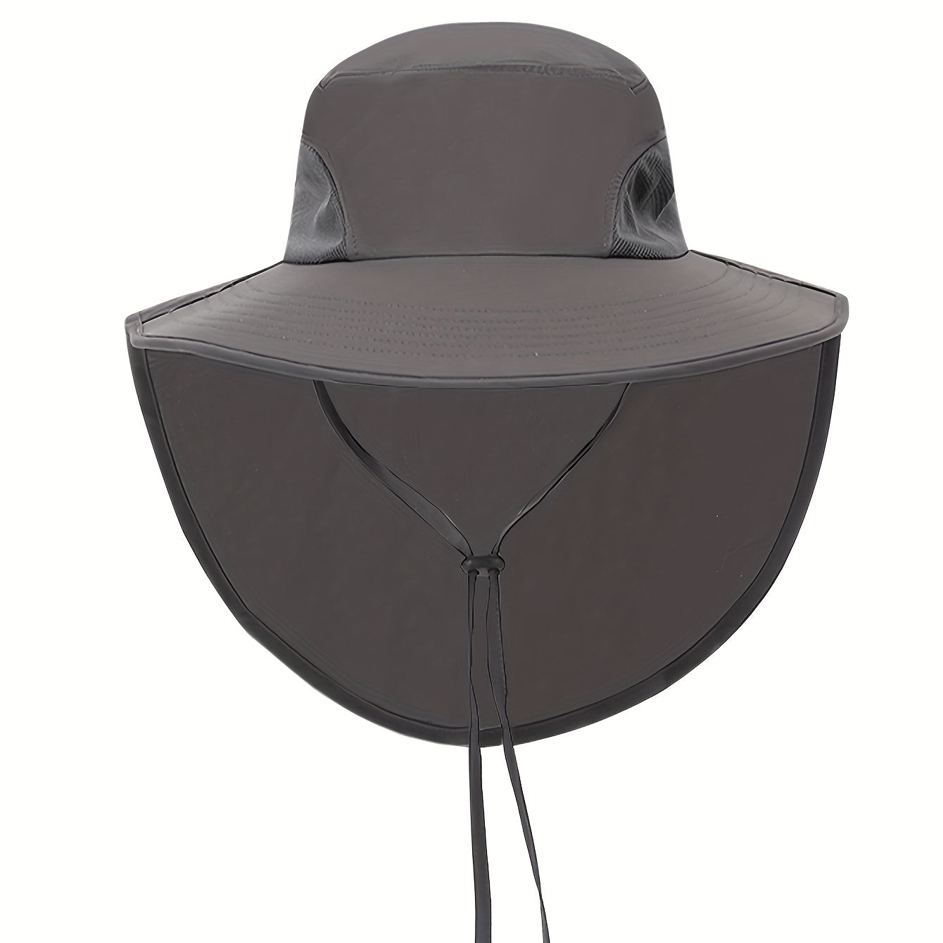 Sunshade Men's Bucket Hat with Face Covering for Fishing