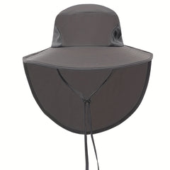 Sunshade Men's Bucket Hat with Face Covering for Fishing