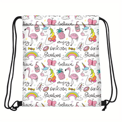 Cartoon Drawstring Bundle Backpack Waterproof Storage Bag