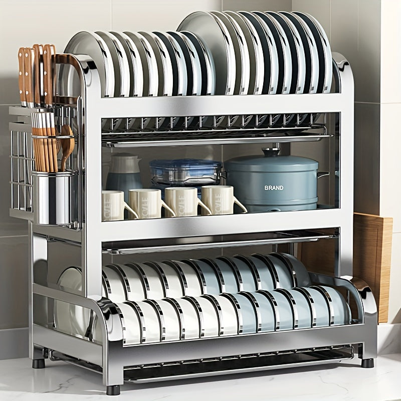 304 Stainless Steel Kitchen Dish Drain Rack for Home Kitchen