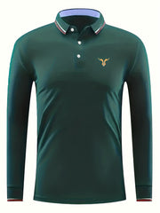 Deer Print Men's Casual Polo Shirt