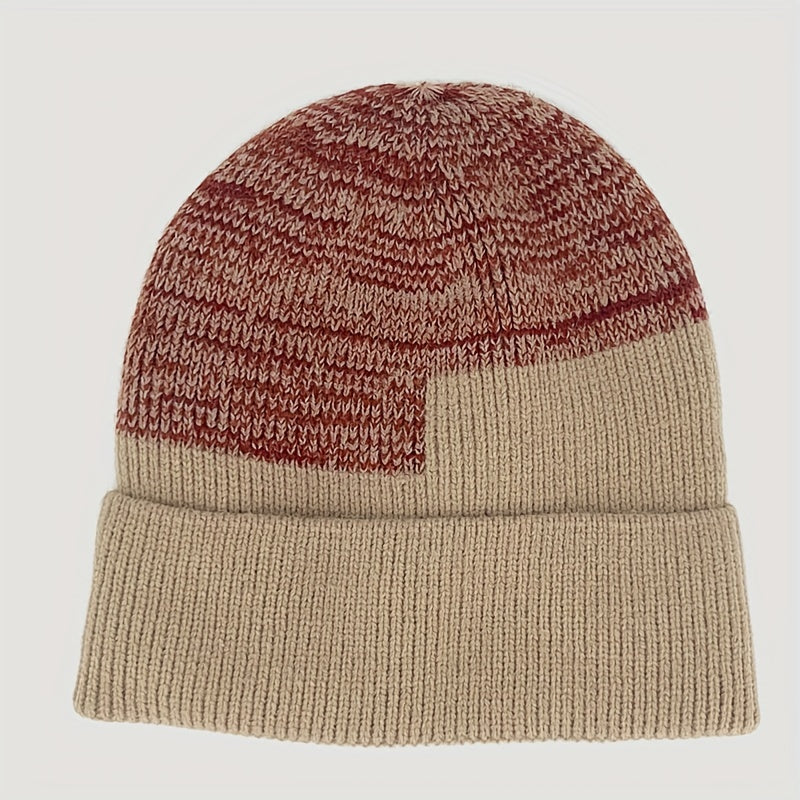 Autumn Winter Plus Velvet Warm Knitted Hat Men Women