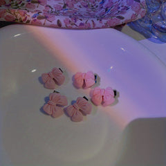 5pcs Y2K Butterfly Heart Flower Peach Hair Clips Girls Gift