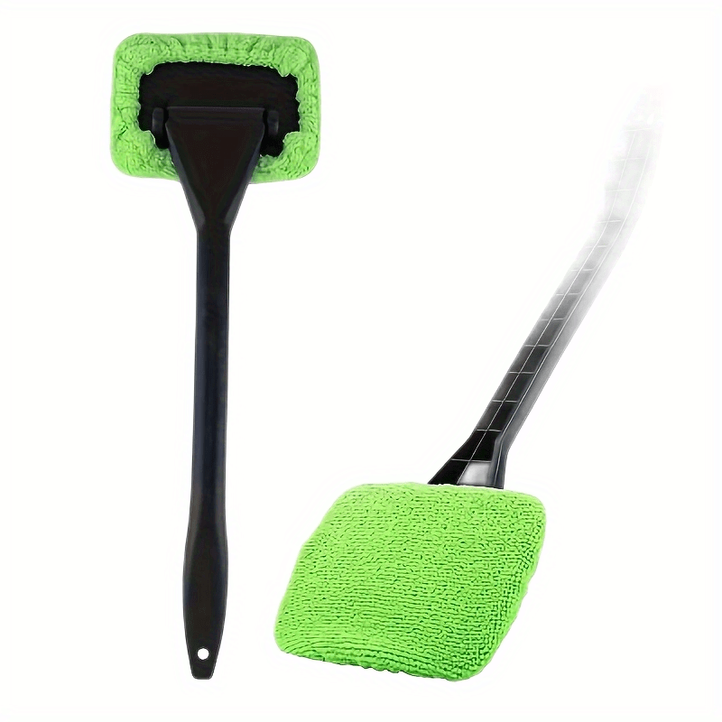 Car Front Glass Defogging Cleaning Brush Car Glass Wipe Scraping Water Artifact