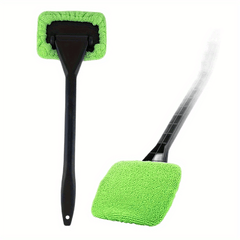 Car Front Glass Defogging Cleaning Brush Car Glass Wipe Scraping Water Artifact