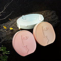 DIY Abstract Human Face Mold Aromatherapy Candle Silicone Mold