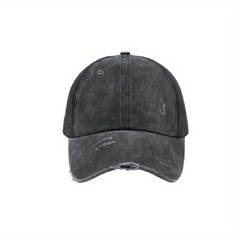 Men's Outdoor Denim Grid Hat Sunshade Cap All Seasons Universal Baseball Cap
