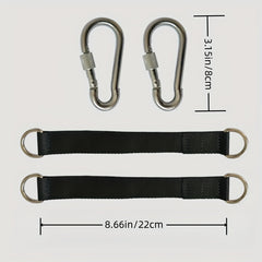 Heavy Duty Tree Swing Sling Set with Safety Latch & Carrying Bag