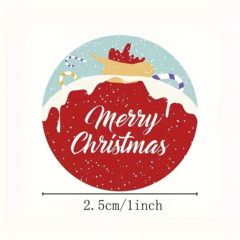 Christmas Sticker Set for Baking, Sealing & Wrapping, 500pcs