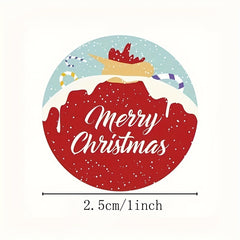 Christmas Sticker Set for Baking, Sealing & Wrapping, 500pcs