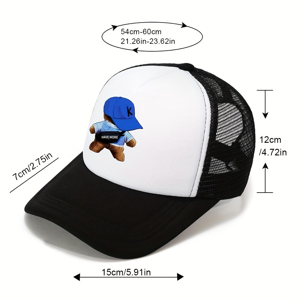 Sunshade Hat Dad Trucker Cap Fishing Hat Cartoon Print Hip Hop Hat