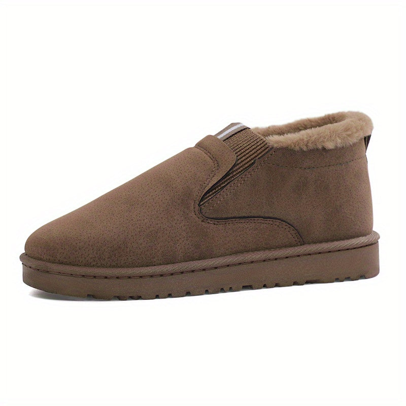 Women's Winter Plush Warm Slip-on Shoes Lightweight Indoor & Outdoor