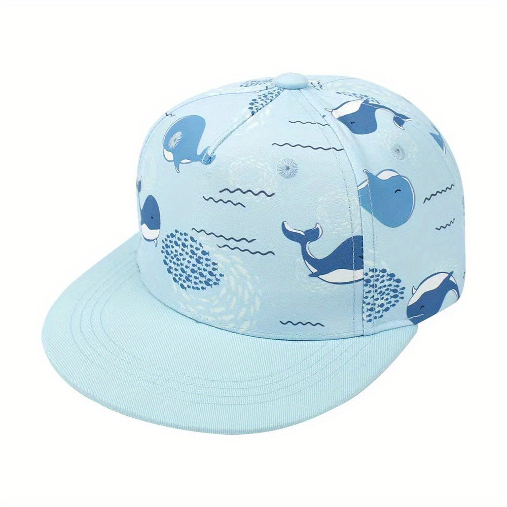Kids Sunshade Baseball Cap Outdoor Cartoon Pattern Breathable Adjustable