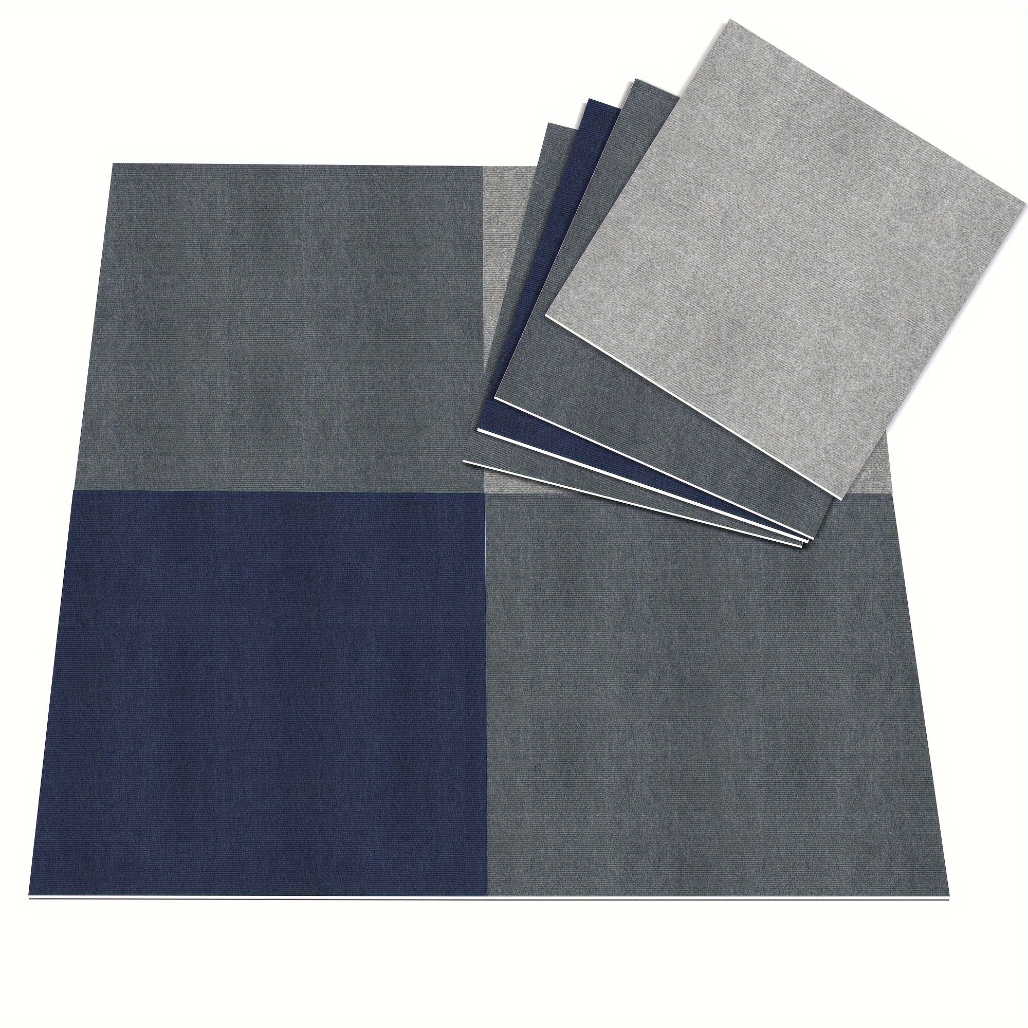 Anti-slip Square Carpet Sticker 30pcs Self-adhesive Floor Tile Stain Resistant