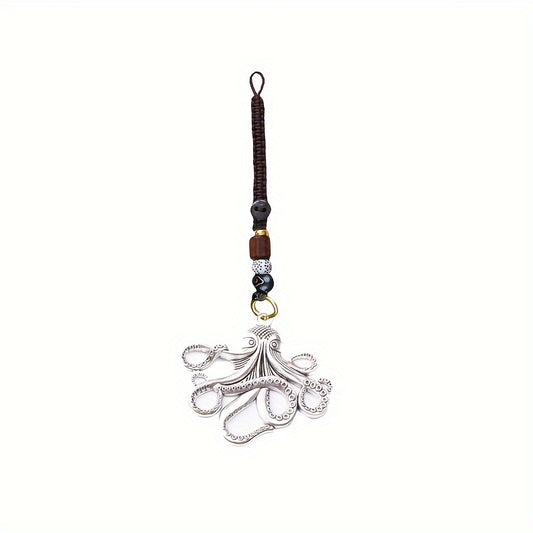 Vintage Alloy Octopus Keychain Pendant Gift For Men Women