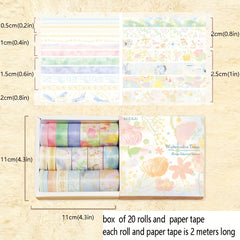 4pcs Retro Printing Diary Decorative Stickers