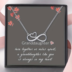 Infinite Heart Pendant Necklace Decorative Accessories Gift For Girls